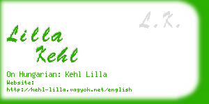 lilla kehl business card